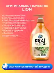 LION Средство для мытья посуды, овощей и фруктов CHAMGREEN Японский абрикос 960 мл