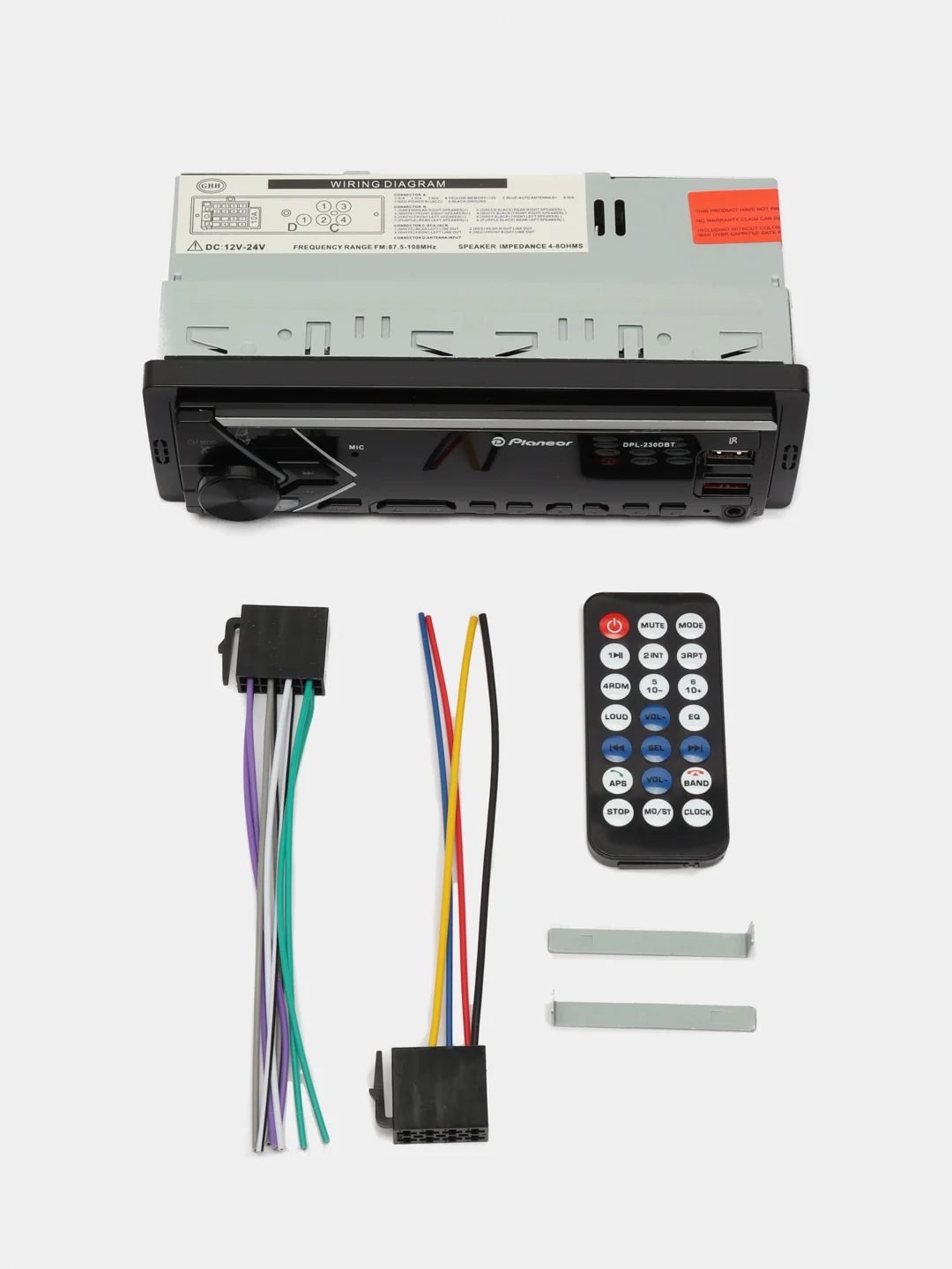 Автомагнитола 12-24V planeor Магнитола 1DIN Planeor DPL-230DBT