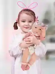 Розовый кукла пупс 40 см