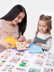 Фиолетовый подарок для девочки развивающие карточки
