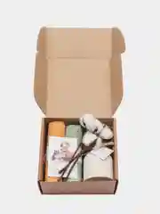 Зеленый подарочный набор для бабушки /бабули 5 разных наборов,кухонные полотенца, салфетки, хлопок