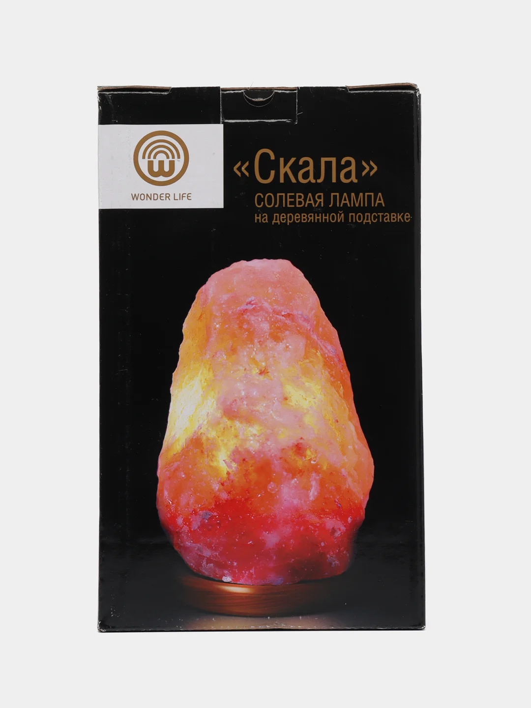 Солевая лампа Wonder Life "Скала", 4-6 кг, с диммером, красная соль