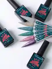 Серебряный гель-лак TNL Слово мастера, блестящий