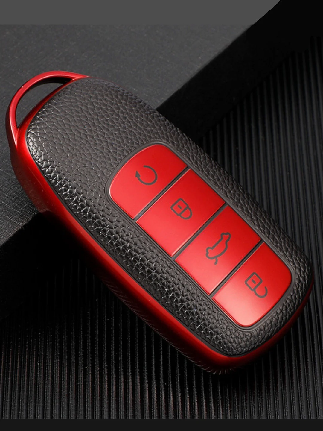 Красный чехол для смарт ключа Chery Tiggo 7 Pro Max, 8 Pro Max ,Omoda С5, Arrizo 8 ,Exeed R