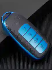 Индиго чехол для смарт ключа Chery Tiggo 7 Pro Max, 8 Pro Max ,Omoda С5, Arrizo 8 ,Exeed R