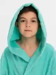 Мятный халат махровый детский, подростковый, банный, домашний 100% хлопок