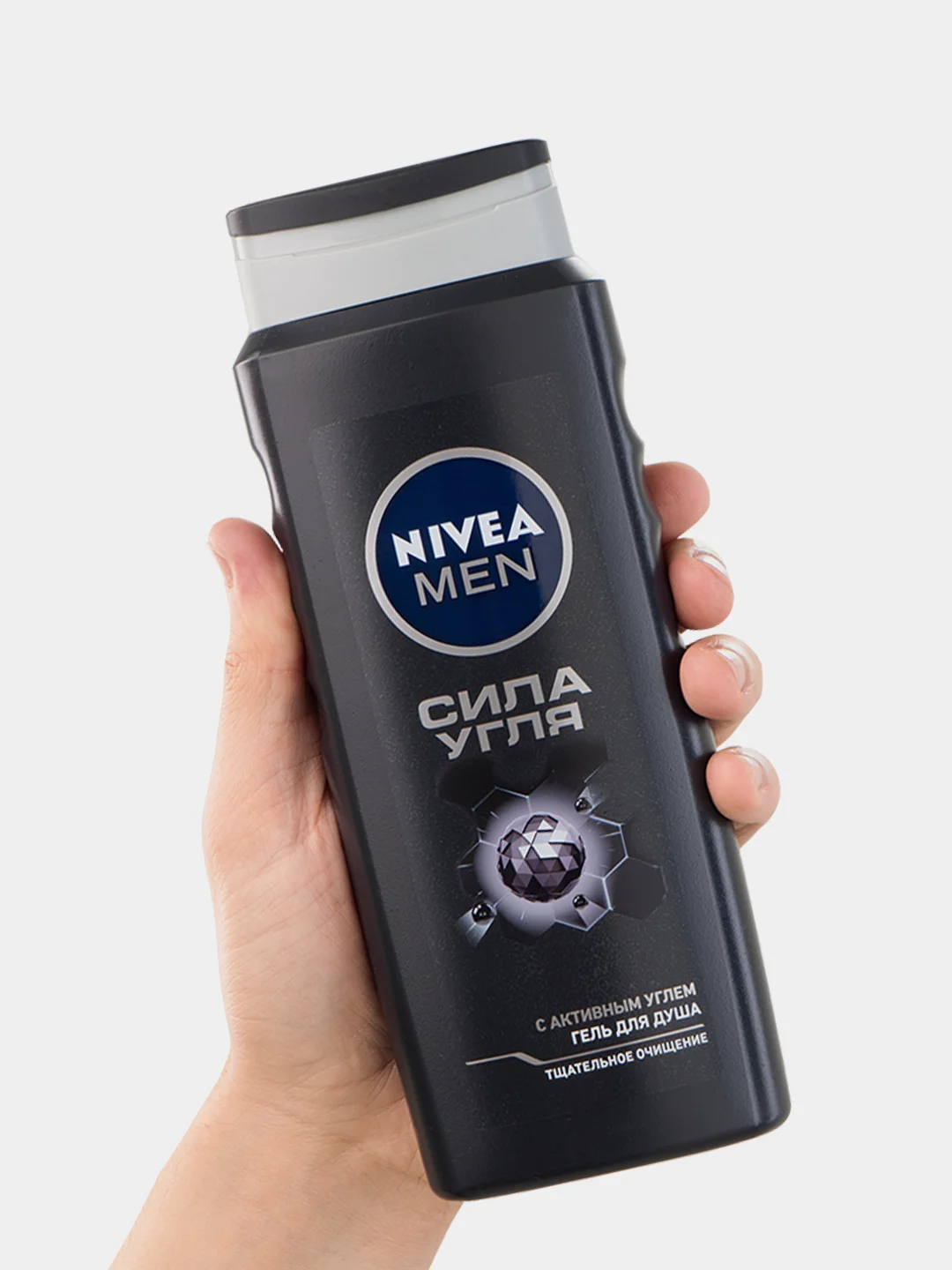 Nivea Men Гель для душа мужской  "Сила угля" очищение без сухости кожи, 500 мл.