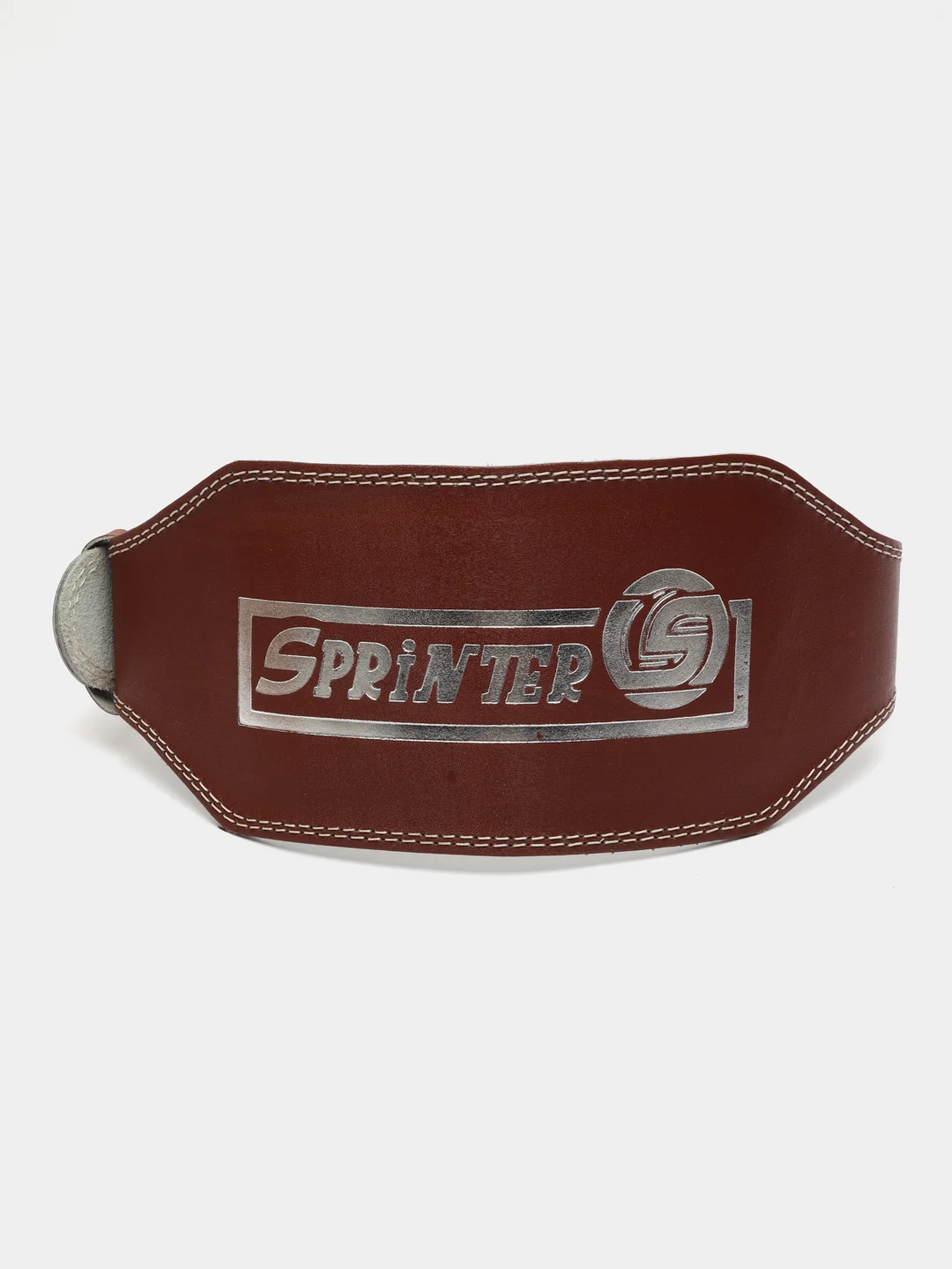 Коричневый пояс для тяжелой атлетики SPRINTER широкий сплит-кожа