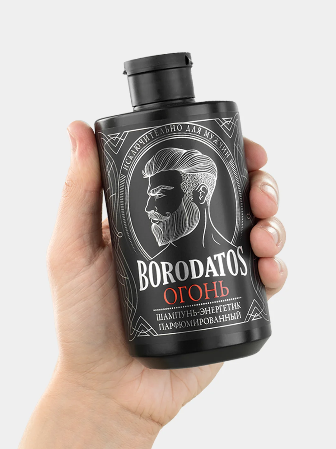 Шампунь мужской "Огонь", Borodatos, 400 мл