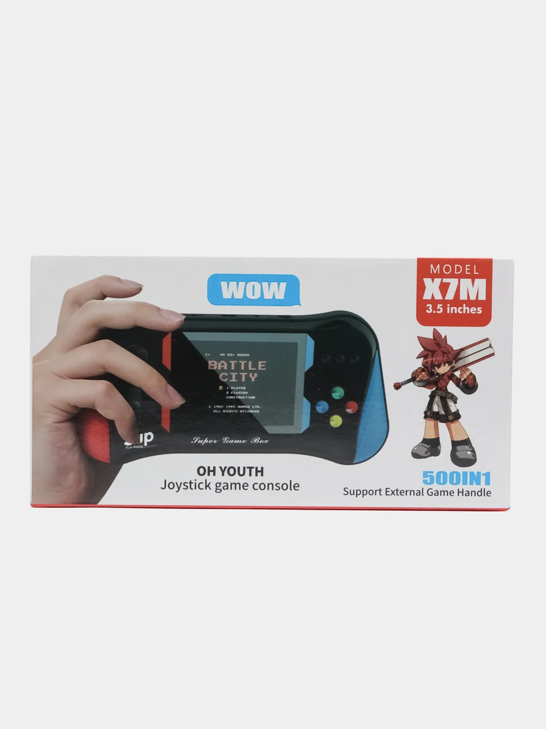 Черный игровая приставка портативная консоль для телевизора Game Box X7M, 500 игр