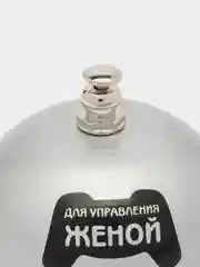 Серебряный звонок настольный металлический для интерьера, ресепшн, офиса и игр