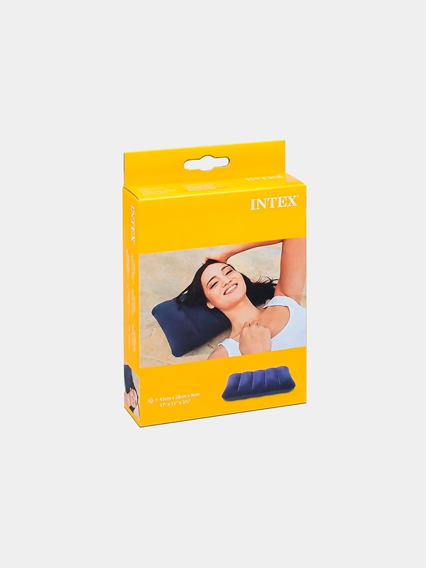 Подушка надувная для путешествий, подушка надувная в дорогу Intex
