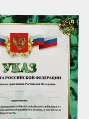 Подарочный диплом с приколом Печатник "Указ президента РФ"