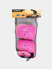 Розовый комплект детской защиты