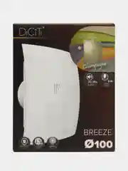 Вытяжной вентилятор 100 бесшумный с клапаном золотой матовый  BREEZE 4C Champagne