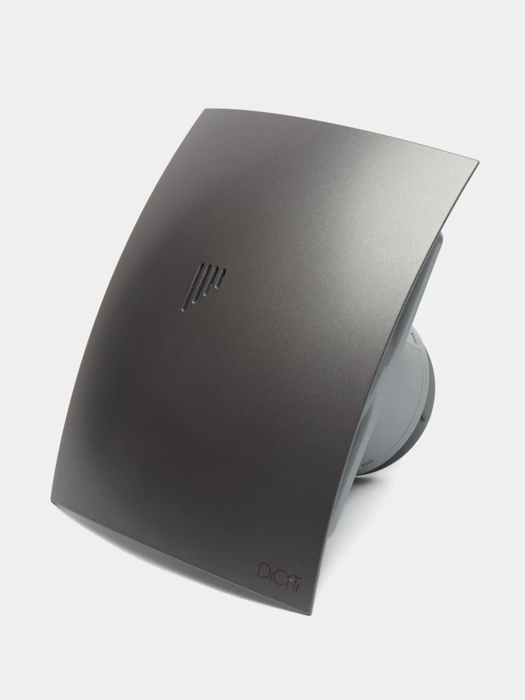 Вытяжной вентилятор 100 бесшумный с клапаном серый в кухню ванную  BREEZE 4C Dark gray met