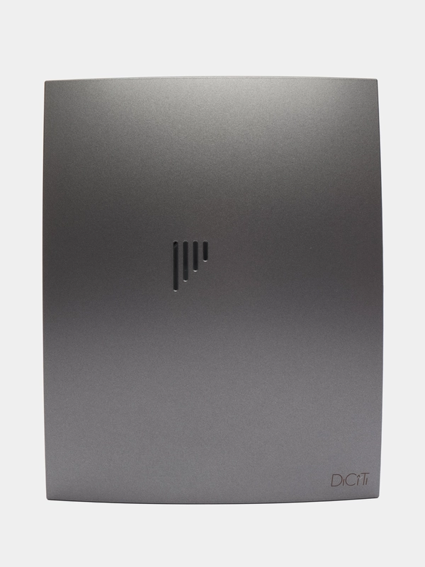 Вытяжной вентилятор 100 бесшумный с клапаном серый в кухню ванную  BREEZE 4C Dark gray met