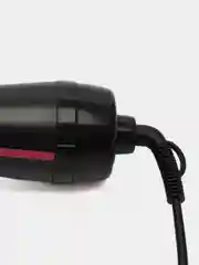 Фен-щётка Luazon LFS-01, 1600 Вт, 3 скорости, 1 насадка, чёрно-розовая