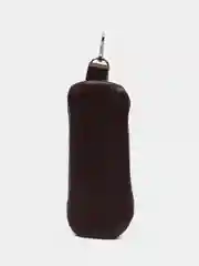 Угольный ключница мужская женская  из натуральной кожи