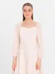 Молочный платье женское с перьями на рукавах