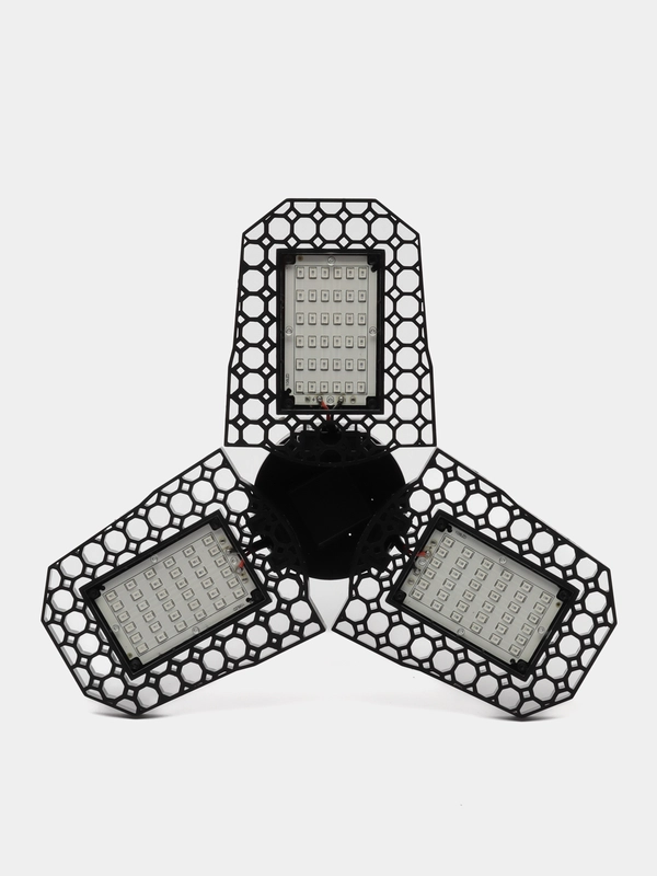 Фитолампа светодиодная, Е27, 22 Вт, 108 Led, 265 В, складная, биколорная