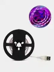 Фитолента светодиодная Luazon, 5 В, SMD5050, 2м, IP20, 10.3Вт, 60 LED/м, USB, мультиспектр