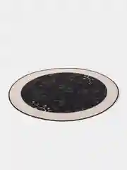 Кремовый ковёр круглый