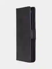 Угольный чехол-книжка для Xiaomi Redmi Note 13 Pro (4G) / Poco M6 Pro 4G из высококачественной кожи