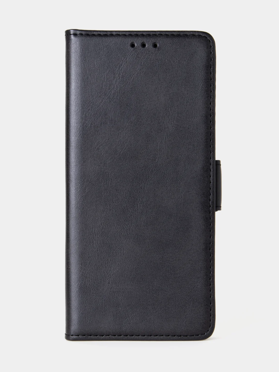 Угольный чехол-книжка для Xiaomi Redmi Note 13 Pro (4G) / Poco M6 Pro 4G из высококачественной кожи