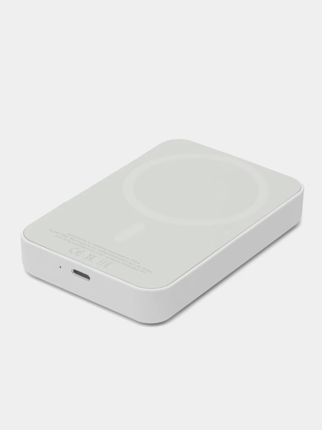 Серый внешний беспроводной аккумулятор MagSafe для iPhone, зарядка PowerBank 5000 mAh
