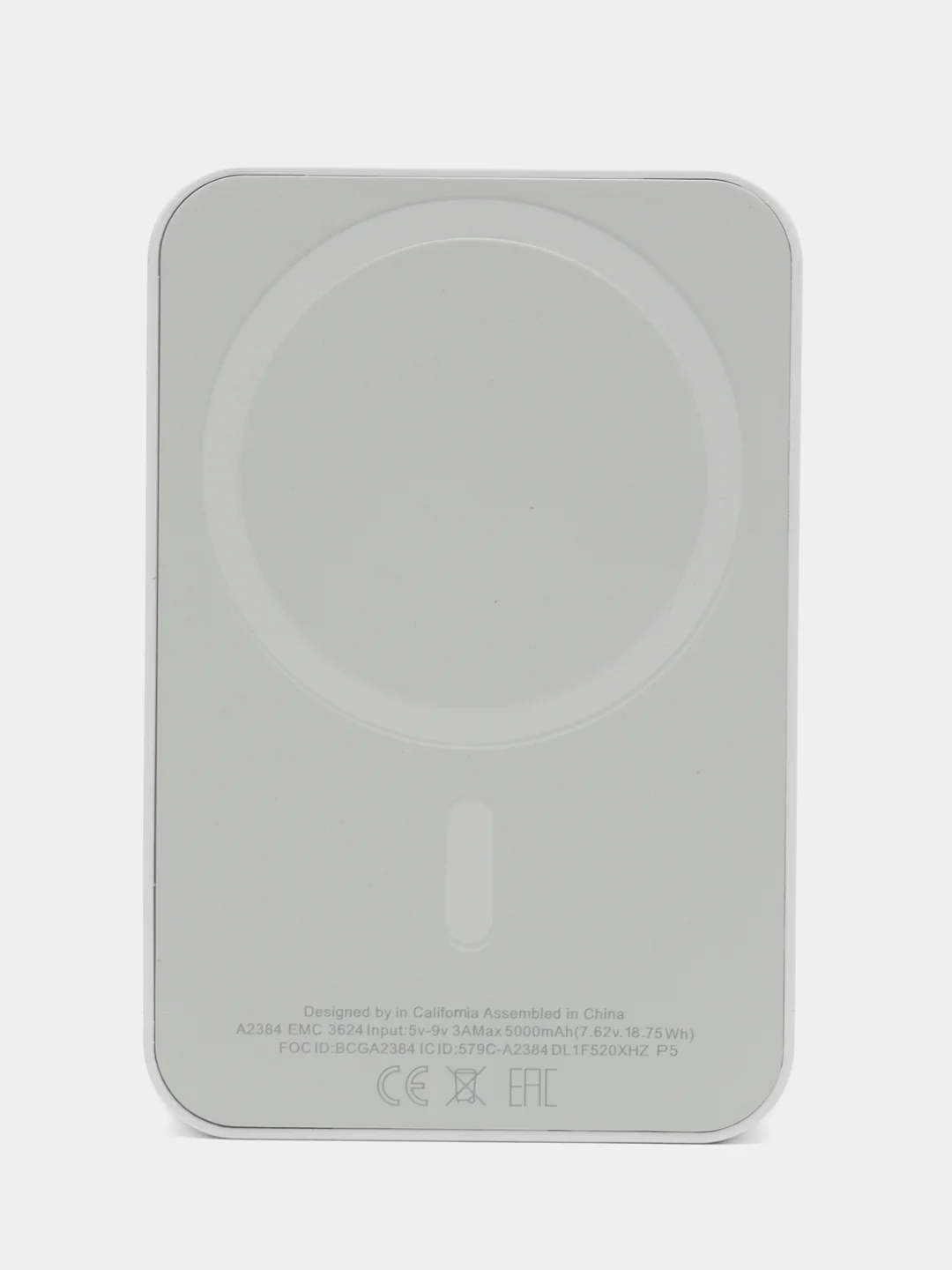 Серый внешний беспроводной аккумулятор MagSafe для iPhone, зарядка PowerBank 5000 mAh