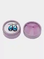 Синий женские изящные серьги