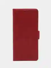 Красный чехол-книжка Redmi Note 13 Pro Plus 5G (Редми Ноут 13 Про Плюс) с боковым магнитом