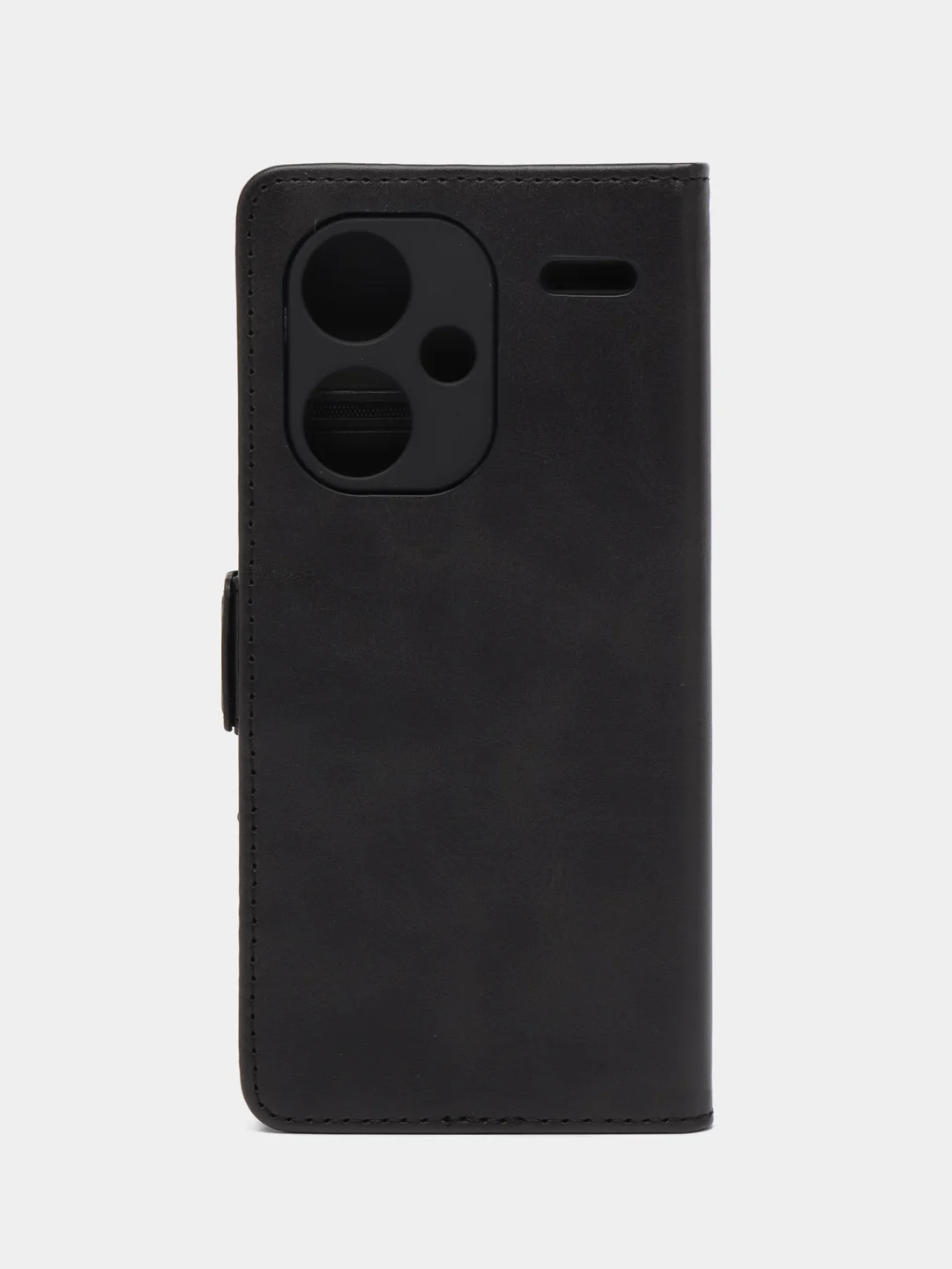 Черный чехол-книжка Redmi Note 13 Pro Plus 5G (Редми Ноут 13 Про Плюс) с боковым магнитом
