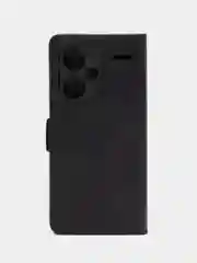 Черный чехол-книжка Redmi Note 13 Pro Plus 5G (Редми Ноут 13 Про Плюс) с боковым магнитом