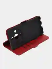 Красный чехол- книжка Honor X9b (Хонор Х9б) с боковым магнитом