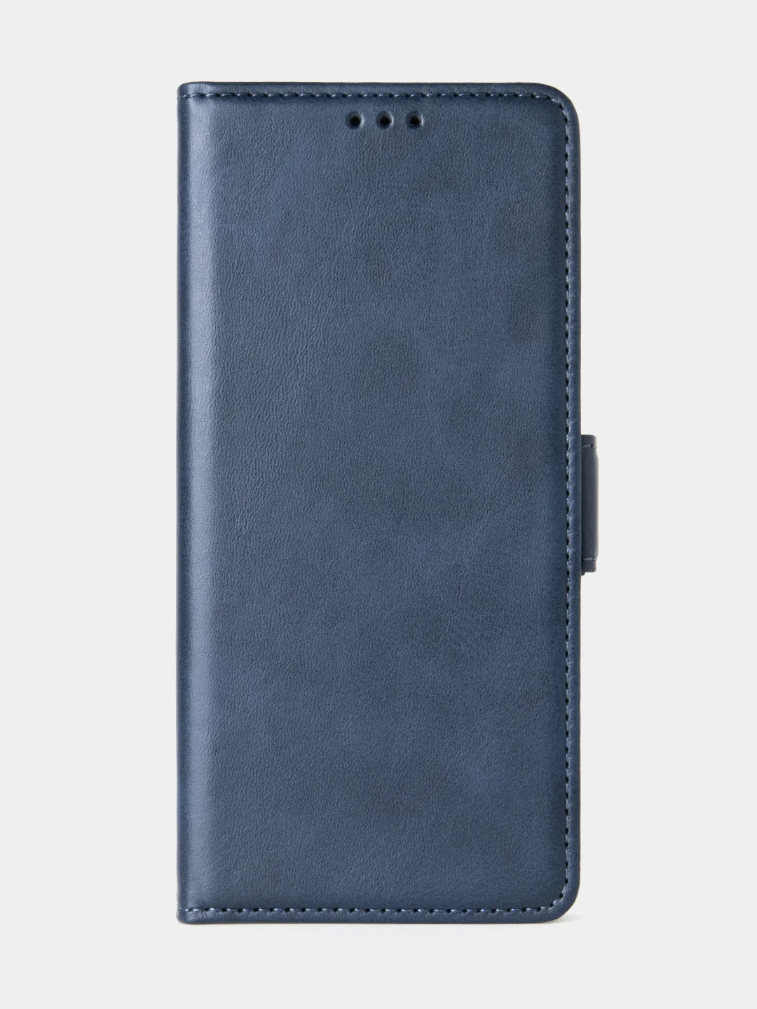 Темно-синий чехол-книжка для Xiaomi Redmi Note 13 (4G) из высококачественной искусственной кожи