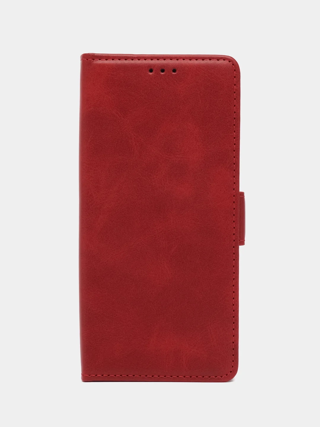 Красный чехол-книжка для Xiaomi Poco X6 (Сяоми Поко Х6) с боковым магнитом