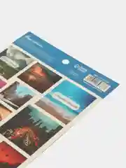 Синий наклейки бумажные "Кошки, сердца, цветы, спасибо,планы,мотивация, новогодние"
