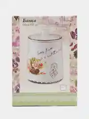 Банка для сыпучих продуктов "Персиковая роза" d=11,5/12,5см. h=18см. v=950мл