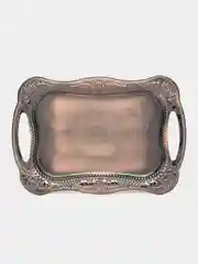 Поднос сервировочный (медь) 36*25*2см. (металл с гальваническим покрытием)