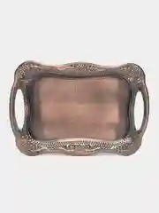 Поднос сервировочный (медь) 43,5*29,5*3см. (металл с гальваническим покрытием)
