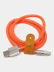Оранжевый кабель Type-C, 120 Вт, 1 метр, быстрая зарядка для iPhone и Android