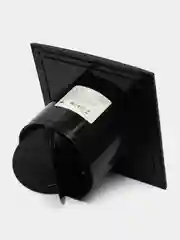 Вытяжной вентилятор 100 тонкий с клапаном бесшумный черный матовый SLIM 4C Matt Black
