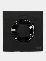 Вытяжной вентилятор 100 тонкий с клапаном бесшумный черный матовый SLIM 4C Matt Black
