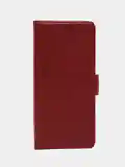 Красный чехол-книжка для Redmi Note 13 Pro 4G (Редми Ноут 13 Про) с боковым магнитом
