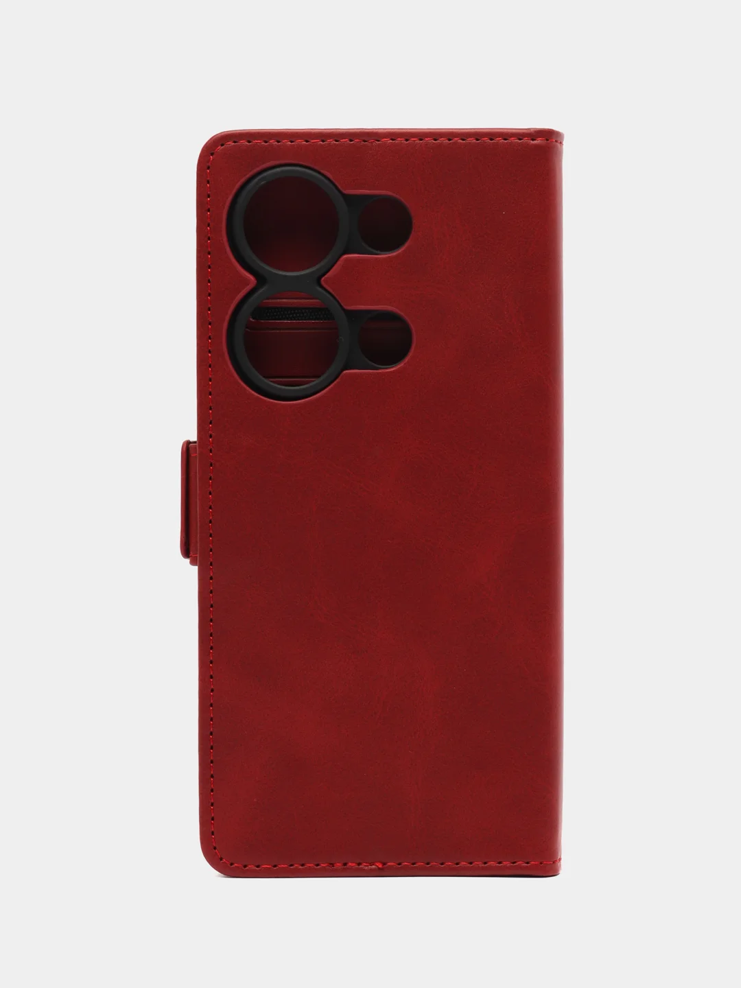 Коричневый чехол-книжка для Redmi Note 13 Pro 4G (Редми Ноут 13 Про) с боковым магнитом
