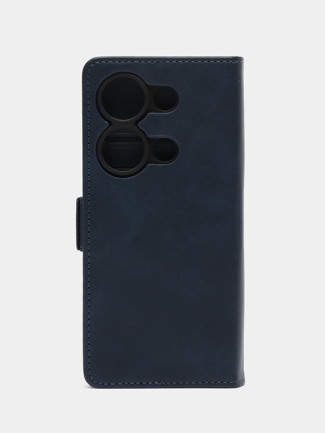 Синий чехол-книжка для Redmi Note 13 Pro 4G (Редми Ноут 13 Про) с боковым магнитом