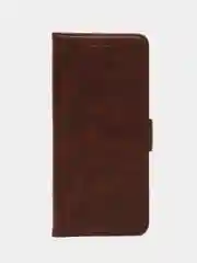 Коричневый чехол-книжка Realme C67( Реалми С67) с боковым магнитом