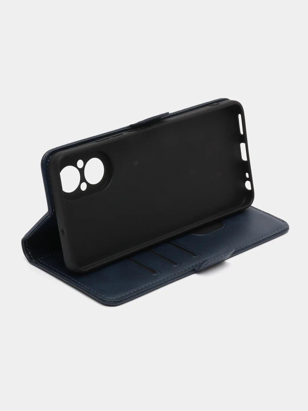 Синий чехол-книжка Realme C67( Реалми С67) с боковым магнитом